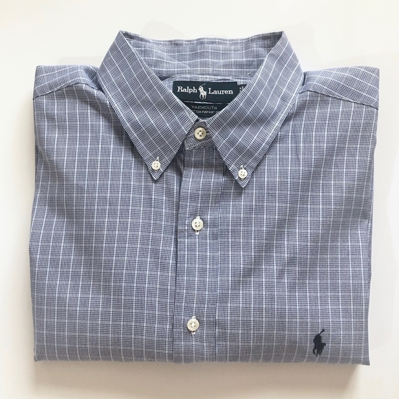 Ralph Lauren Other - Ralph Lauren Blue Plaid Shirt 17.5 * 34/35